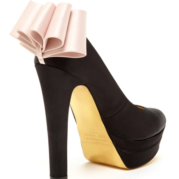 🌟HP🌟TED BAKER OAKER ORIGAMI BOW HEELS - Picture 4 of 8